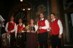 sorgten für die musikalische Unterhaltung - 5 Musiker der Stadtkapelle Wasserburg